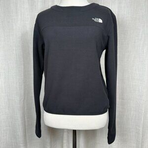 The North Face TKA Glacier Crew Womens XS Fleece TNF Black Athleisure Gorpcore